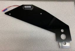 Hummer H2 license plate relocation bracket with LED light (driver's side)